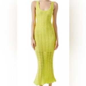 Alice + Olivia veronique crochet tank midi dress
